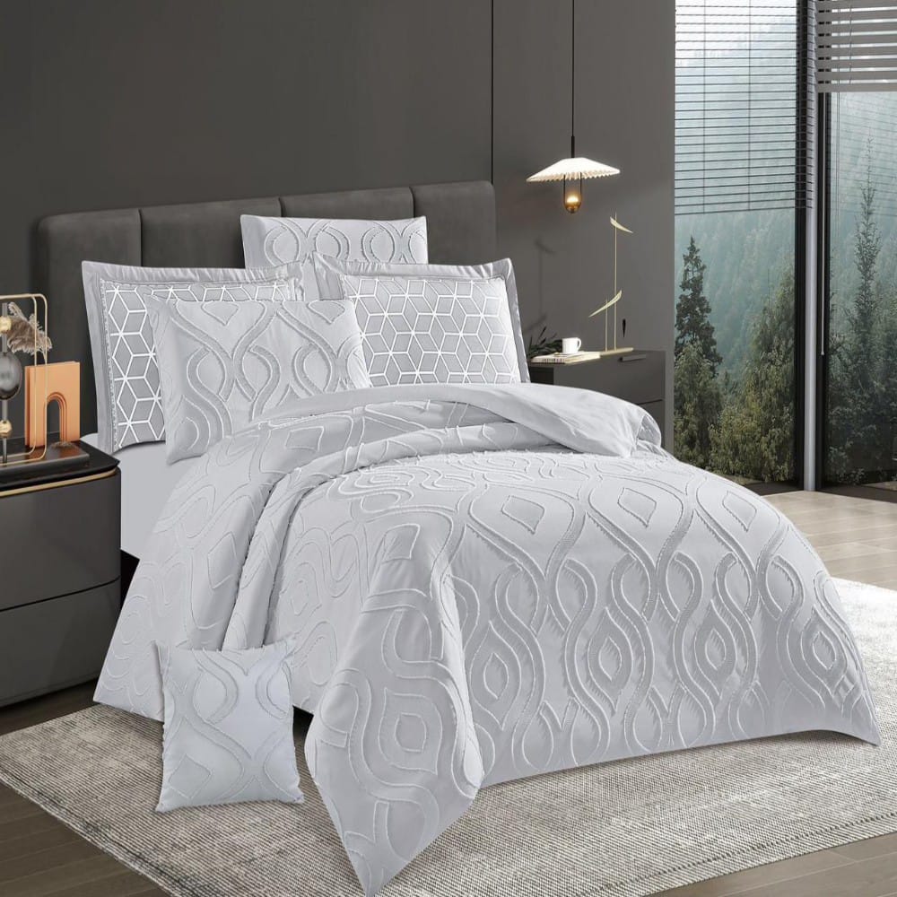 Stela 7- Piece King size Macro fiber Comforter