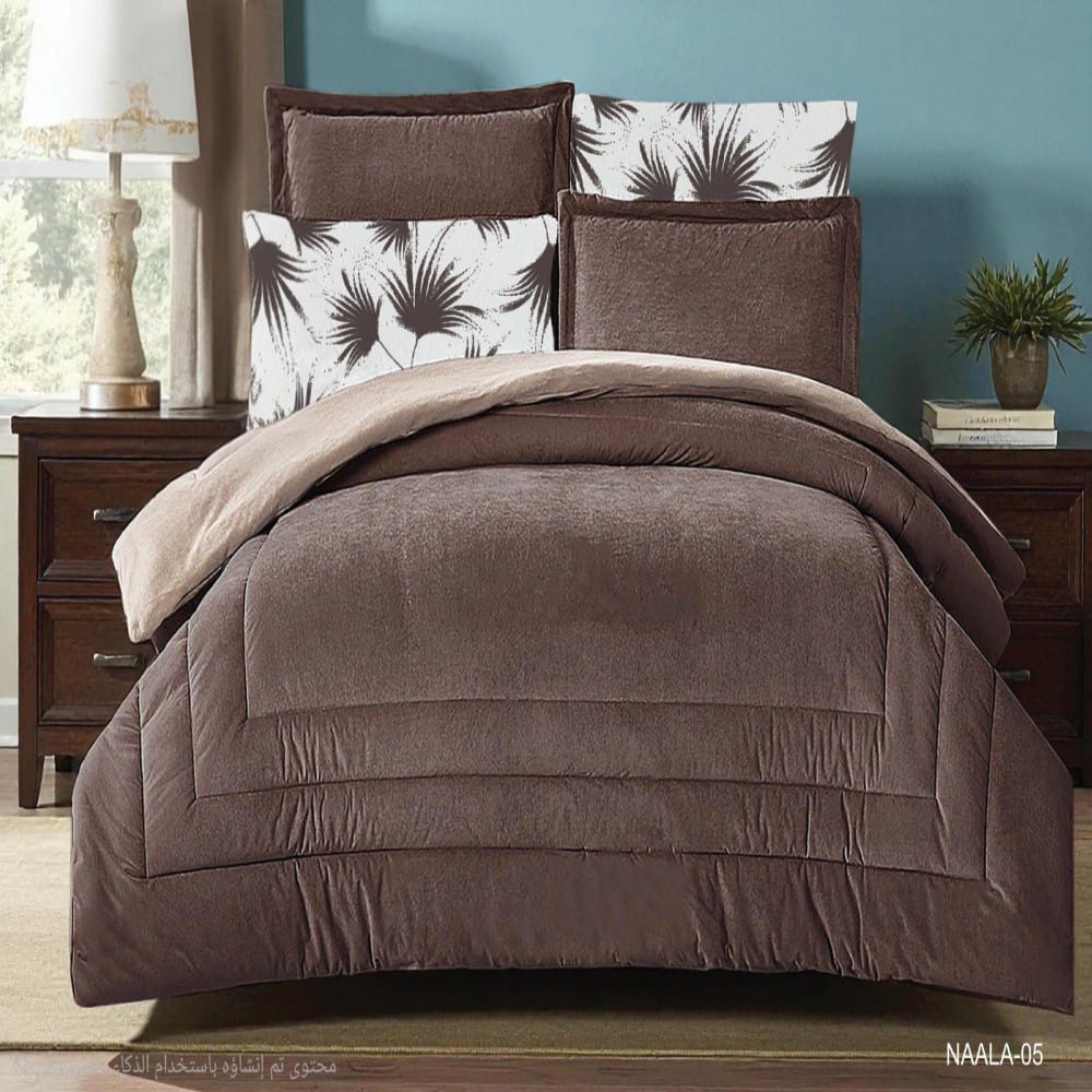 King size velvet soft Comforter 6 - piece set