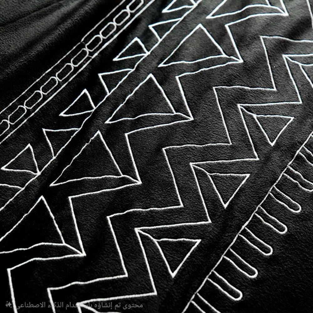 Embroidered Velvet Comforter set 6 - Pieces