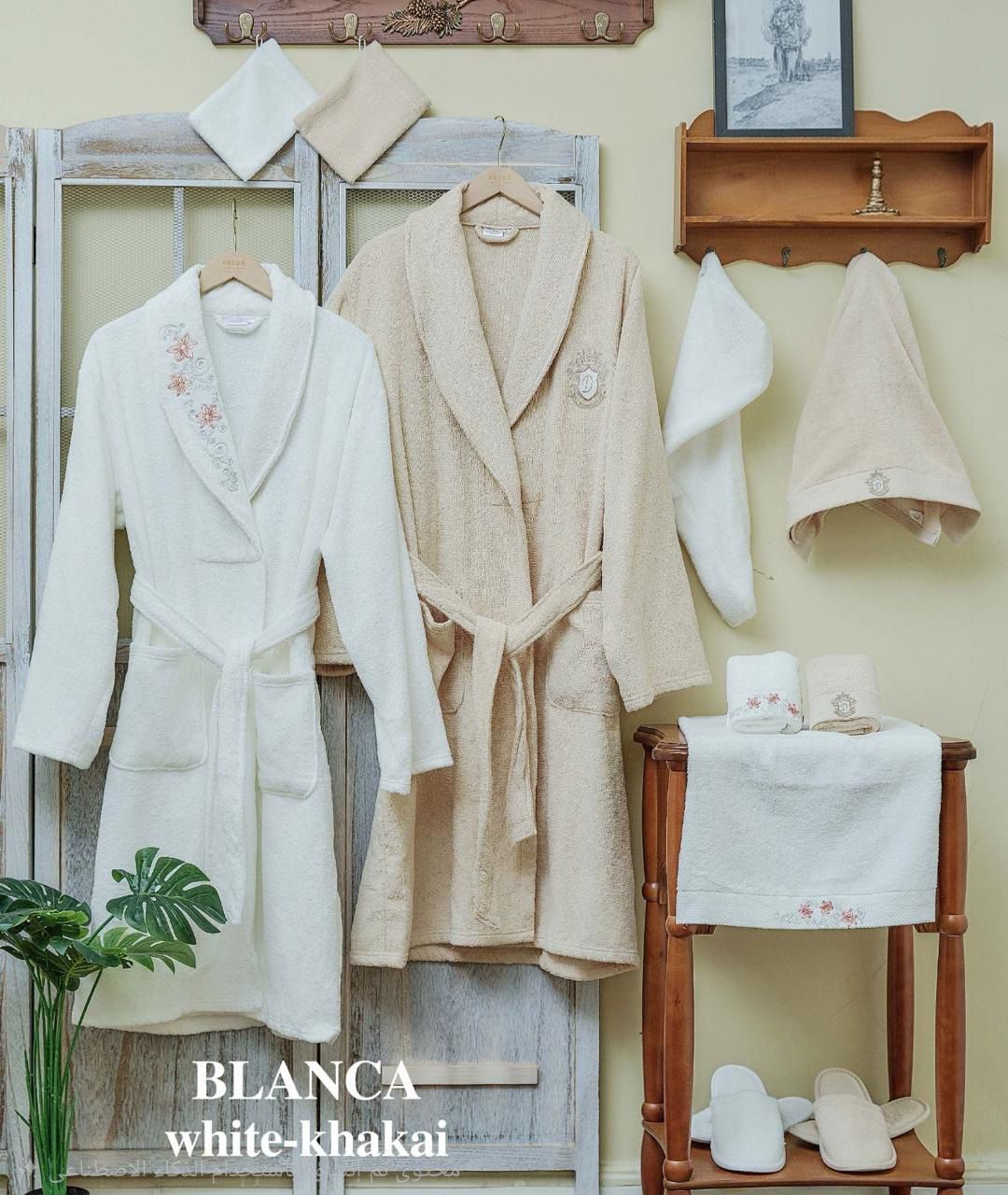 100% Cotton Couple bathrobe set