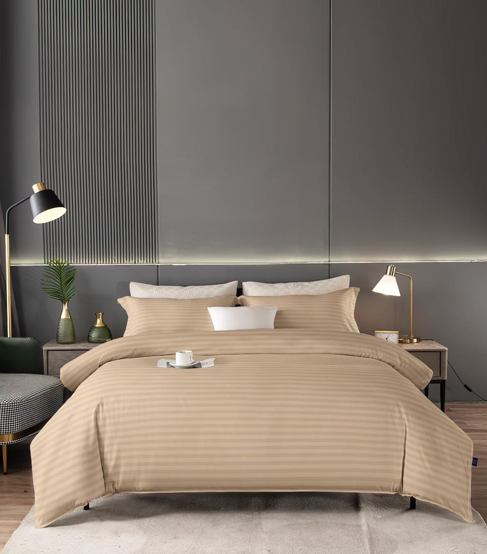 6 - Piece Striped Hotel duvet Set