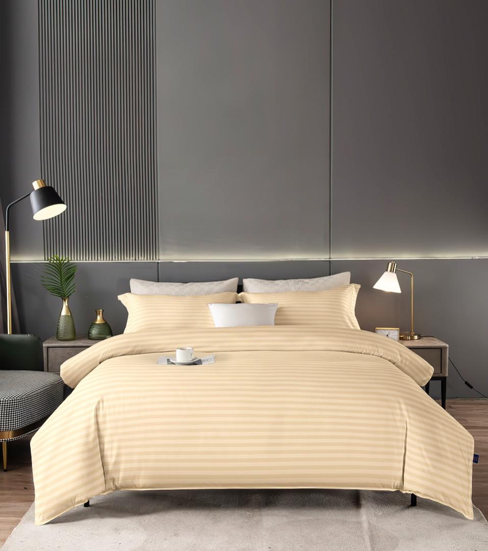 6 - Piece Striped Hotel duvet Set