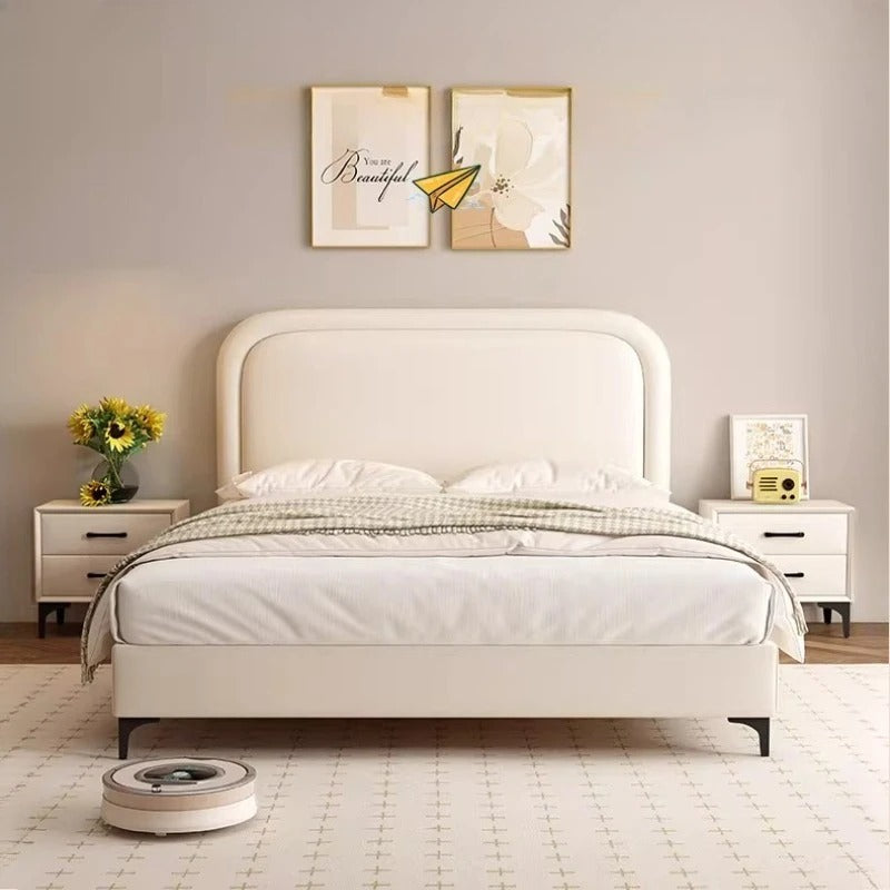 Children Bedroom Bed Design European Full Floor Simple Headboards Bed