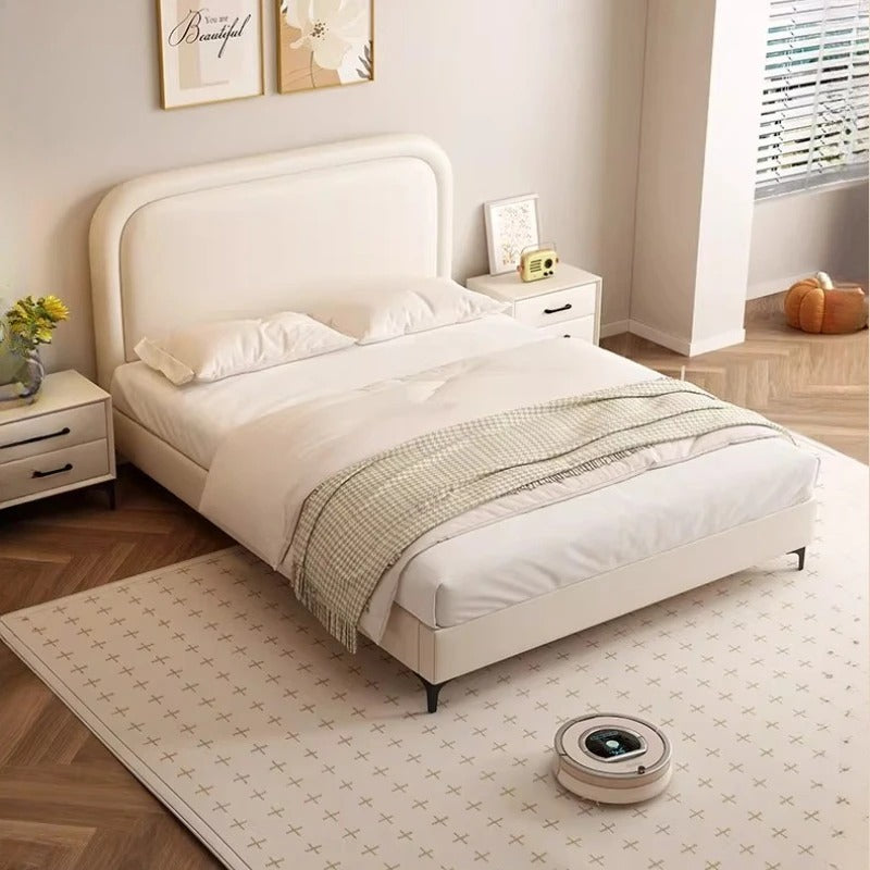Children Bedroom Bed Design European Full Floor Simple Headboards Bed