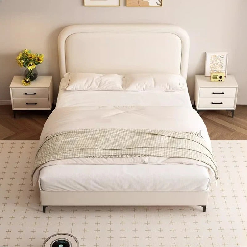 Children Bedroom Bed Design European Full Floor Simple Headboards Bed