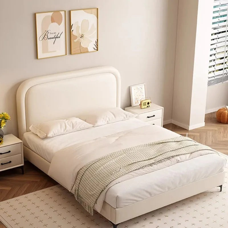 Children Bedroom Bed Design European Full Floor Simple Headboards Bed
