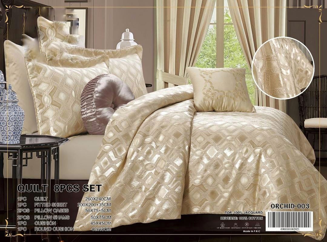 Luxury Marriage Quilt 8- pieces set